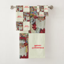 Klassieke Santa White Controle Het Twee keer Vakan