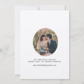 Klassieke Save The Date Simple Bruiloft Kaart (Achterkant)