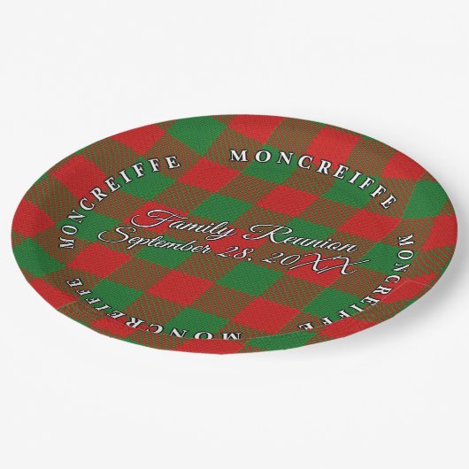 Klassieke scène Clan moncreiffe Tartanacee Papieren Bordje (Gekanteld)