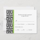 Klassieke schadereactie RSVP kaartje (Voorkant)