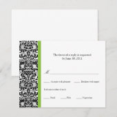 Klassieke schadereactie RSVP kaartje (Voorkant / Achterkant)