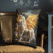 Klassieke Schildering Witte Pegasus Met Gouden Vle Kussen