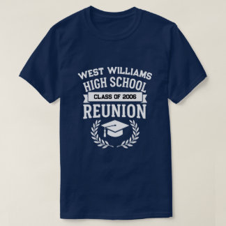 Klassieke School Naam Middelbare School Reünie Kla T-shirt