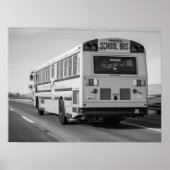 Klassieke schoolbus Retro Americana Poster (Voorkant)