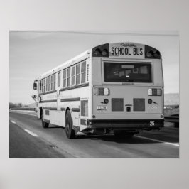 Klassieke schoolbus Retro Americana Poster