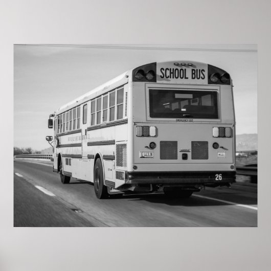 Klassieke schoolbus Retro Americana Poster (Voorkant)