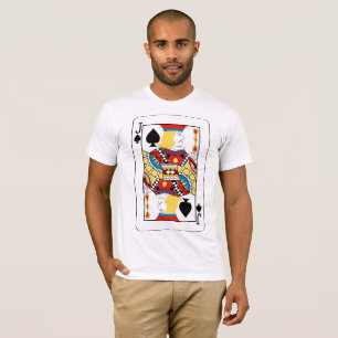 Klassieke Schoppen Boer Pokerkaart T-shirt