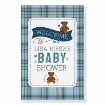 Klassieke Schotse Plaid Teddybeer, Baby Shower voo