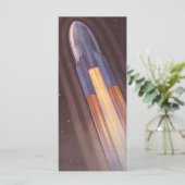 Klassieke Science-Fiction-Ruimteschipraketten (Staand voorkant)