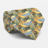 Klassieke Science-Fiction-Stampunk- Cabriolet Stropdas (Opgerold)