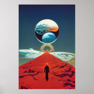 Klassieke science fition Fantasy Portal Poster