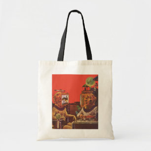 Klassieke Sciencefiction, Alien Stoom Punk Helmen Tote Bag