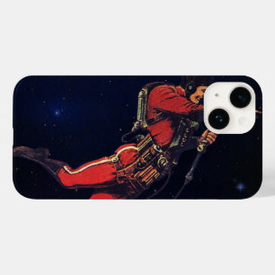 Klassieke Sciencefiction-astronaut in de ruimte Case-Mate iPhone 14 Hoesje