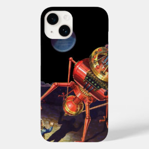 Klassieke Sciencefiction Astronaut met Buitenlands Case-Mate iPhone 14 Hoesje