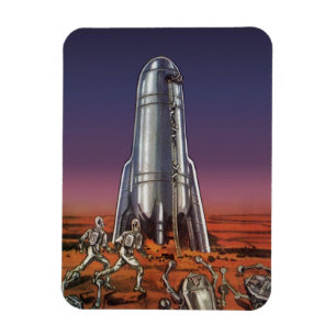 Klassieke sciencefiction, astronauten Kever Buiten Magneet