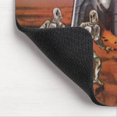 Klassieke sciencefiction, astronauten kever buiten muismat (Hoek)