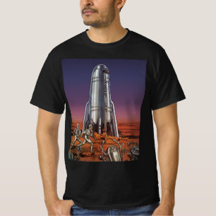 Klassieke sciencefiction, astronauten Kever Buiten T-shirt
