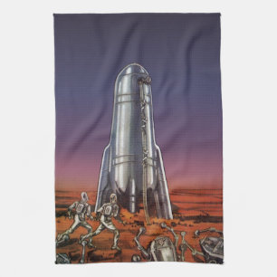 Klassieke sciencefiction, astronauten Kever Buiten Theedoek