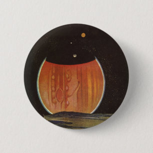 Klassieke sciencefiction, astronauten op Ganymede Ronde Button 5,7 Cm