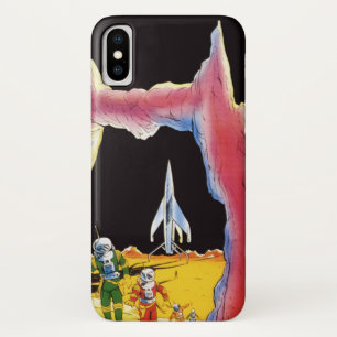 Klassieke sciencefiction, buitenaardse wezens op e iPhone x hoesje