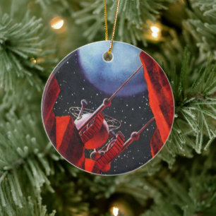 Klassieke sciencefiction, Canyon-ruimtemaanrover Keramisch Ornament