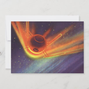 Klassieke sciencefiction, gloeiende raket in de ru