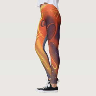 Klassieke sciencefiction, gloeiende raket in de ru leggings