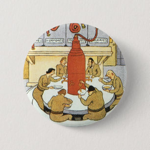 Klassieke sciencefiction, laboratoriumwetenschappe ronde button 5,7 cm