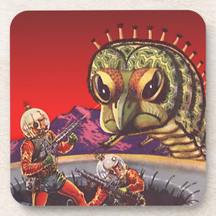 Klassieke Sciencefiction Reuzen Duizendpoot Insect Onderzetter