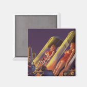 Klassieke sciencefiction, sciencefictionwetenschap magneet (Voorkant / Achterkant)