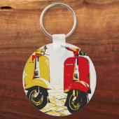 Klassieke scooter sleutelhanger (Voorkant)