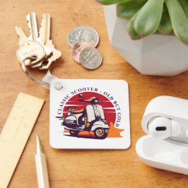Klassieke scooter sleutelhanger