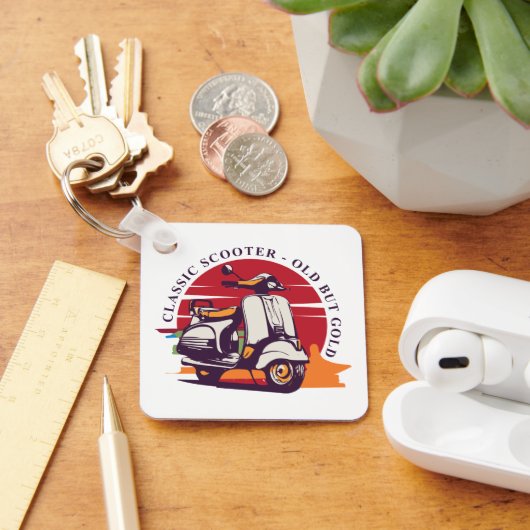 Klassieke scooter sleutelhanger (Bureau)