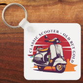 Klassieke scooter sleutelhanger (Voorkant)