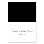 Klassieke Script Elegant Custom Name Place Card Kaart (Voorkant)