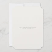 Klassieke Script Light Beige & Gold Graduparty Kaart (Achterkant)