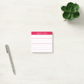 Klassieke scriptnotities Kersenrood gelinieerd Post-it® Notes (Kantoor)
