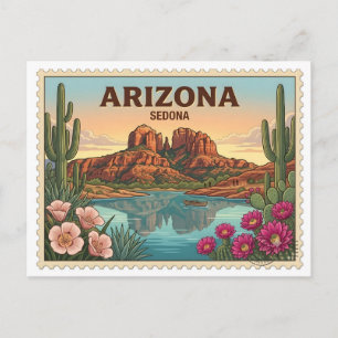 Klassieke Sedona Arizona Rode Rotsen Woestijn Reis Briefkaart