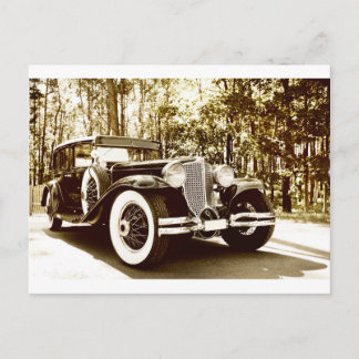 Klassieke Sepia Car Briefkaart