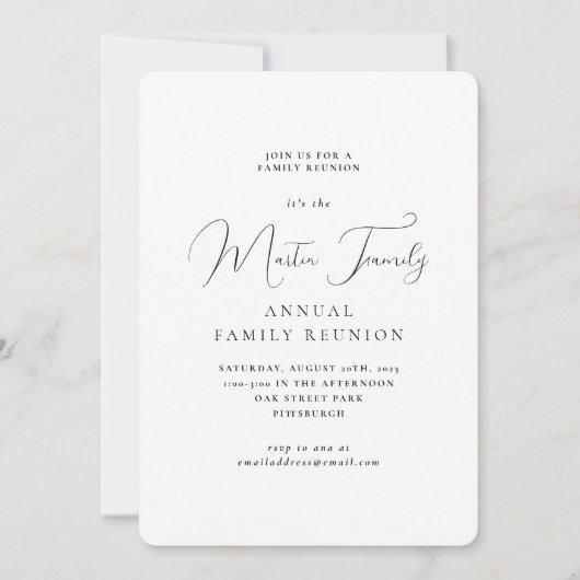 Klassieke serie reünie fotouitnodiging (Voorkant)