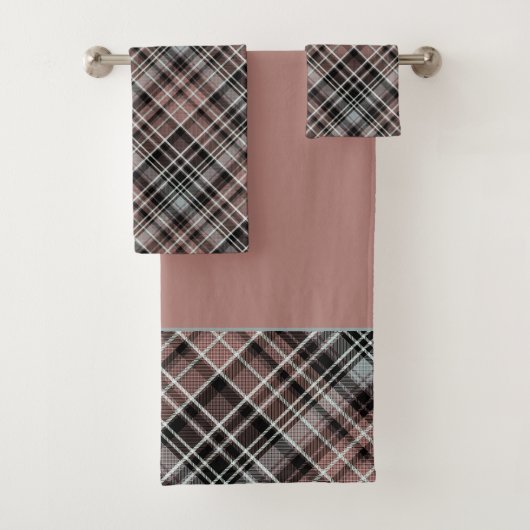 Klassieke set Tartan Napkins Bath Bad Handdoek (Insitu)