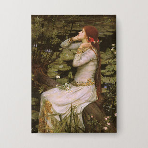 Klassieke Shakespeare Ophelia Vijver Lelie Kunstwe Button