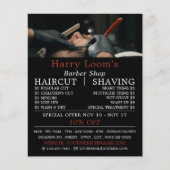 Klassieke Shave, Mannen Barbers Adverteren Flyer (Voorkant)