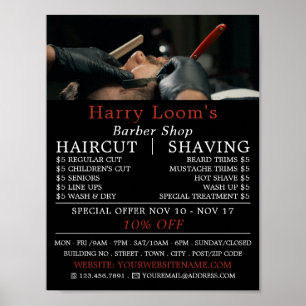 Klassieke Shave, Mannen Barbers Adverteren Poster