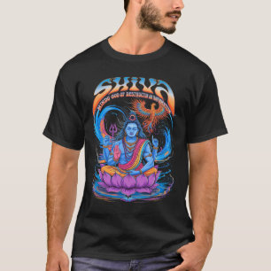 Klassieke Shiva Print Hindoe God Spiritueel T-shirt