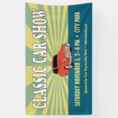 Klassieke Show Retrostijl Spandoek (Verticaal)