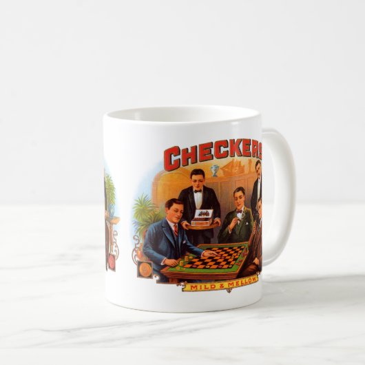 Klassieke sigarettenlabelkunst, Checkers Mild en M Koffiemok (Voorkant rechts)