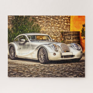 Klassieke Silver Sportauto Legpuzzel