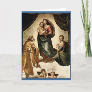 Klassieke "Sistine Madonna" van Raphael (circa Kaart