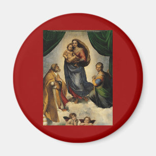 Klassieke "Sistine Madonna" van Raphael (circa Magneet